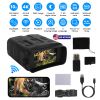 Night Vision Goggles 4K Full-Color Binoculars 10X Zoom with 2624ft Viewing Range 3\'\' Screen 64G MMC Card WIFI APP Control Save Photo and Video for C