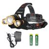 250000 LM LED Headlamp IP45 Water-Resistant Rechargeable Work Headlights Flashlight Camping Hiking Fishing