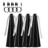 4Pack Fly Table Fans Battery USB Powered Bug Fans Food Fans Fly Table Spinners Traps with Hook for Party BBQ Picnic Camping