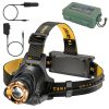 Super Bright Headlamp Adjustable Rechargeable LED Spotlight Floodlight Headlight Torch 3 Light Modes Waterproof Flashlight for Fishing Camping Hiking