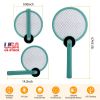 Electric Mosquito Swatter Bug Zapper Fly Insect Killer Lamp 2 in 1 Foldable Harmless Odorless Noiseless Trap Catcher For Home Restaurant Camping Outdo