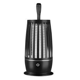 Rechargeable Mosquito Killer Lamp Bug Zapper with Night Light Strap Mosquito Catcher with Max 1615Square Feet Range UV Light for Indoor Outdoor (Option: Black)