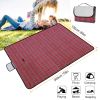 60" x 78" Waterproof Picnic Blanket Handy Mat with Strap Foldable Camping Rug for Camping Hiking Grass Travelling